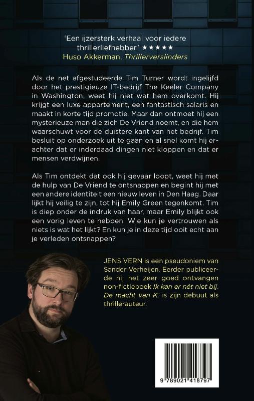 Achterkant van De macht van K.