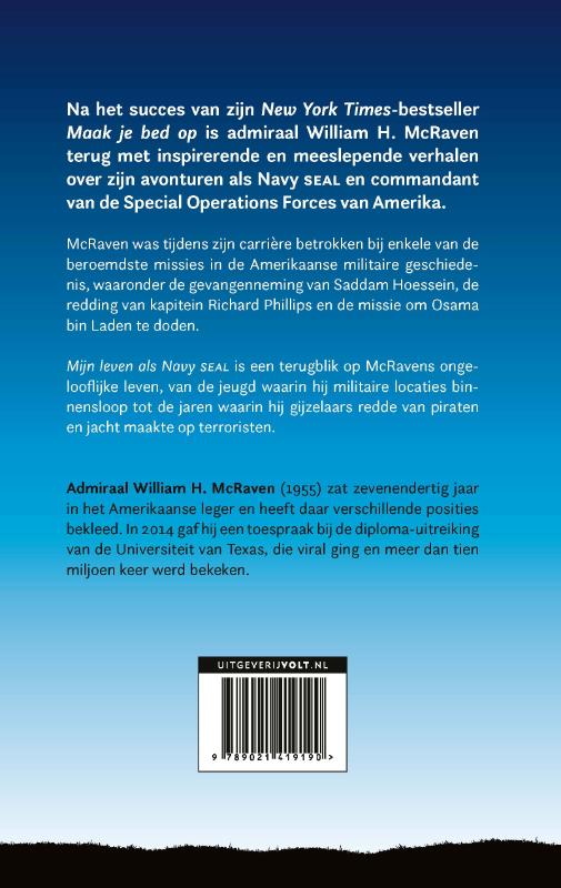 Achterkant van Mijn leven als Navy SEAL