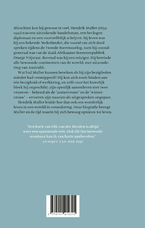 Achterkant van Dr. Hendrik Muller