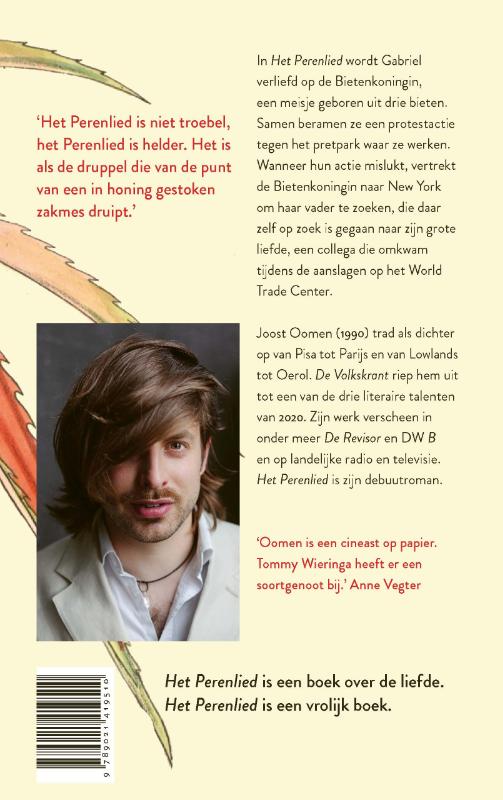 Achterkant van Het Perenlied