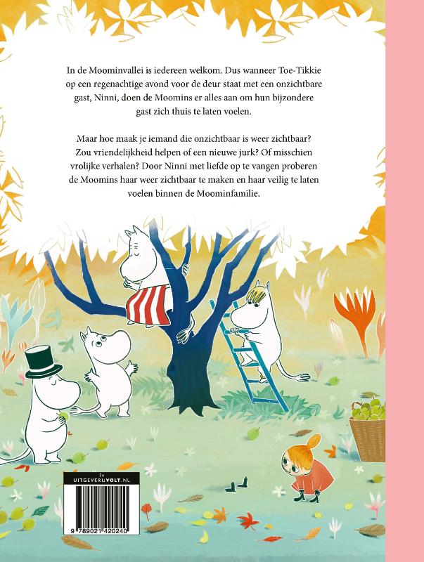 Achterkant van De Moomins en de onzichtbare gast