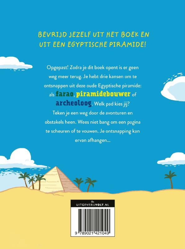 Achterkant van Ontsnap uit dit boek-Egypte