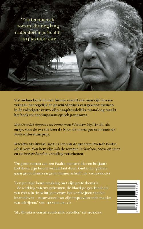 Achterkant van Over het doppen van bonen