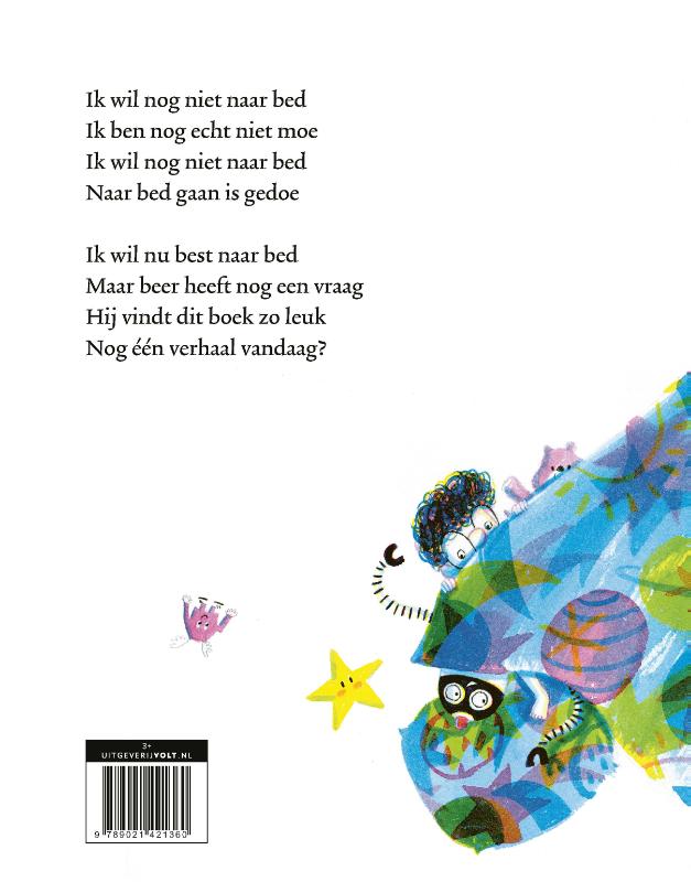 Achterkant van Naar bed gaan is gedoe