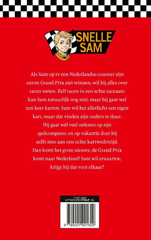 Achterkant van Snelle Sam