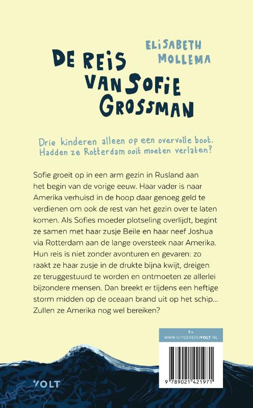 Achterkant van De reis van Sofie Grossman