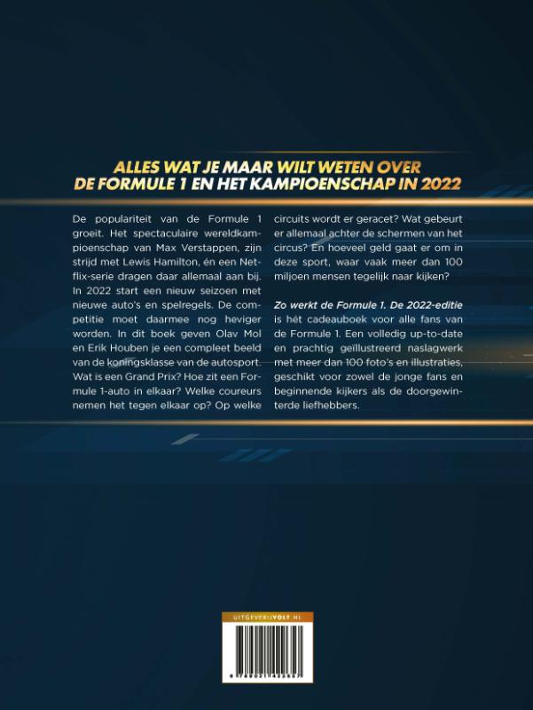 Achterkant van Zo werkt de Formule 1 - de 2022 editie