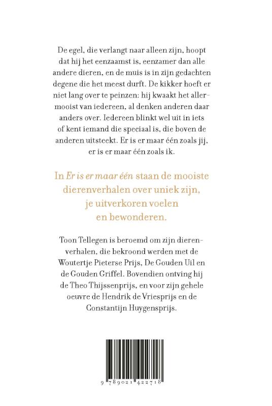 Achterkant van Er is er maar één