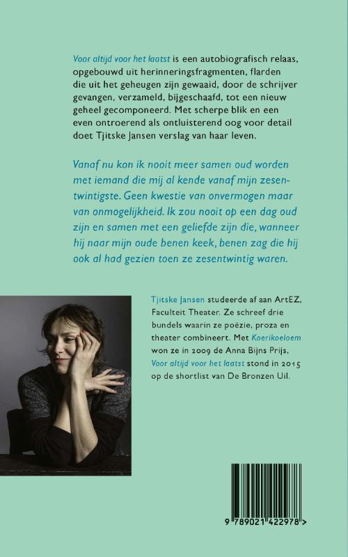 Achterkant van Voor altijd voor het laatst