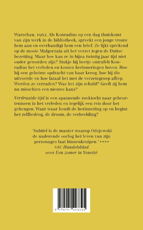 Achterkant van Verdraaide tijd