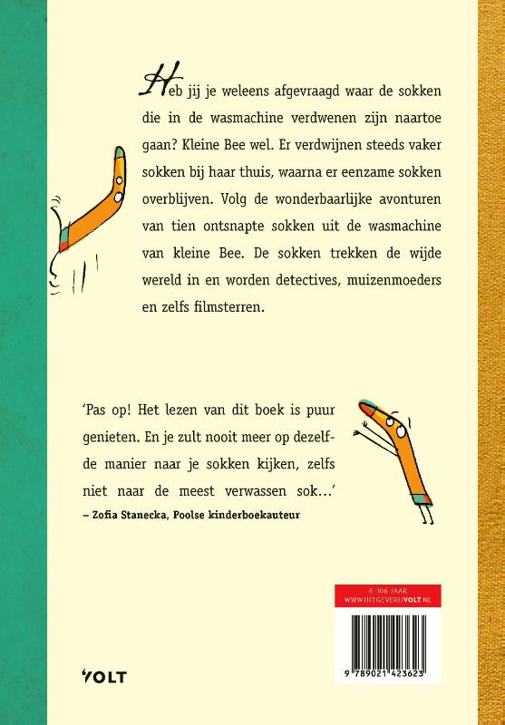 Achterkant van Het grote voorleesboek over verdwenen sokken