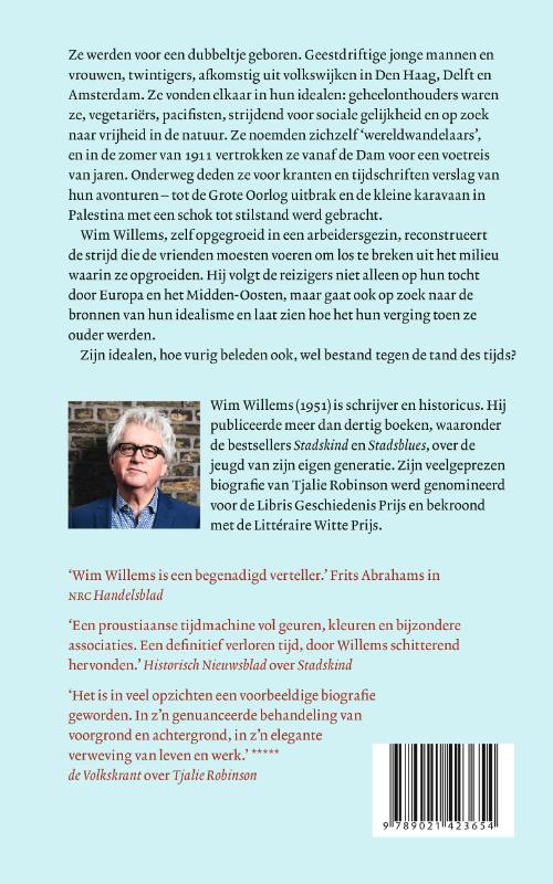 Achterkant van De wereldwandelaars