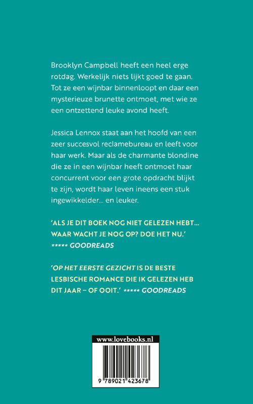 Achterkant van Op het eerste gezicht