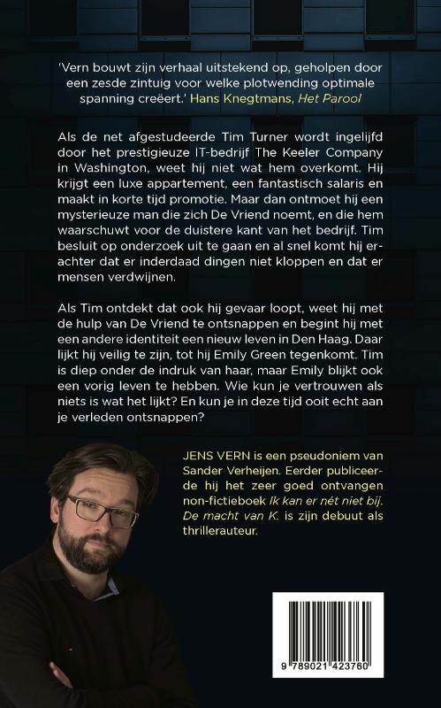 Achterkant van De macht van K.