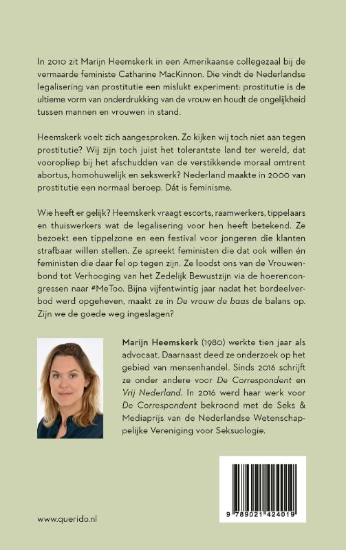 Achterkant van De vrouw de baas