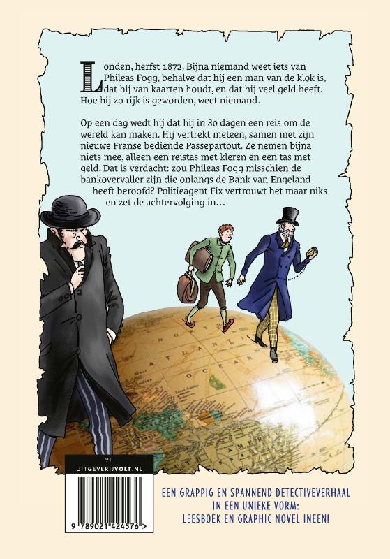 Achterkant van Reis om de wereld in 80 dagen