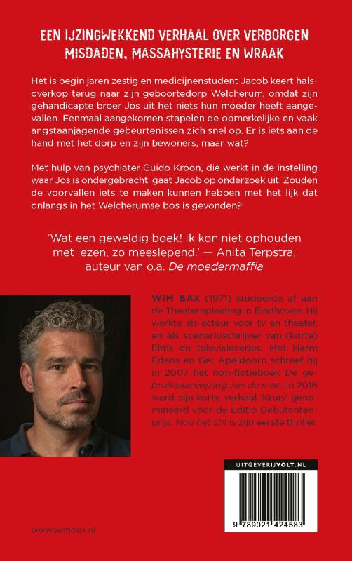 Achterkant van Hou het stil