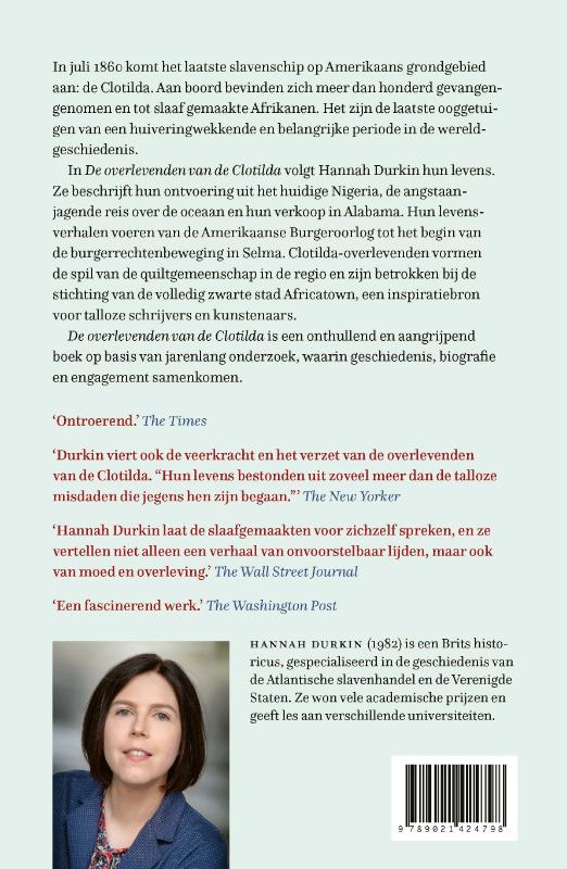 Achterkant van De overlevenden van de Clotilda
