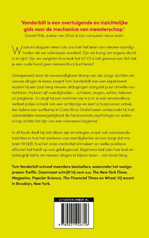 Achterkant van Beginners