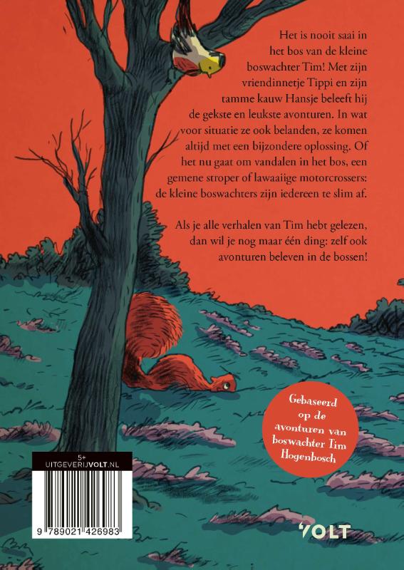 Achterkant van Tim de kleine boswachter: De baas van het bos