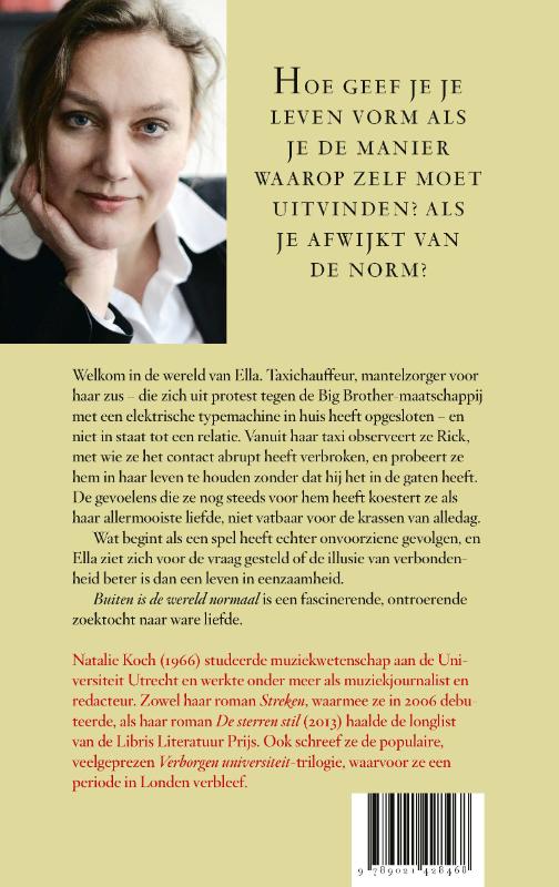 Achterkant van Buiten is de wereld normaal