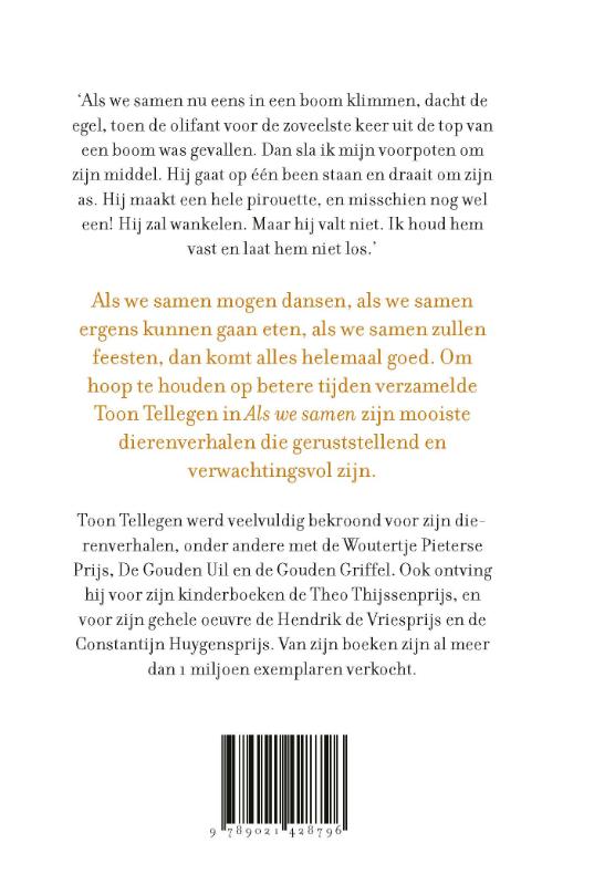 Achterkant van Als we samen