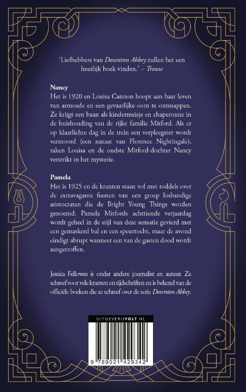 Achterkant van De Mitford-zussen: Nancy en Pamela