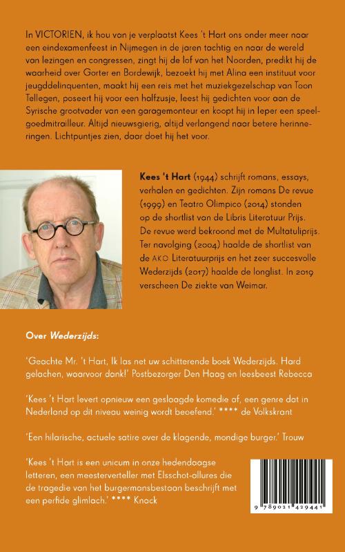 Achterkant van Victorien, ik hou van je