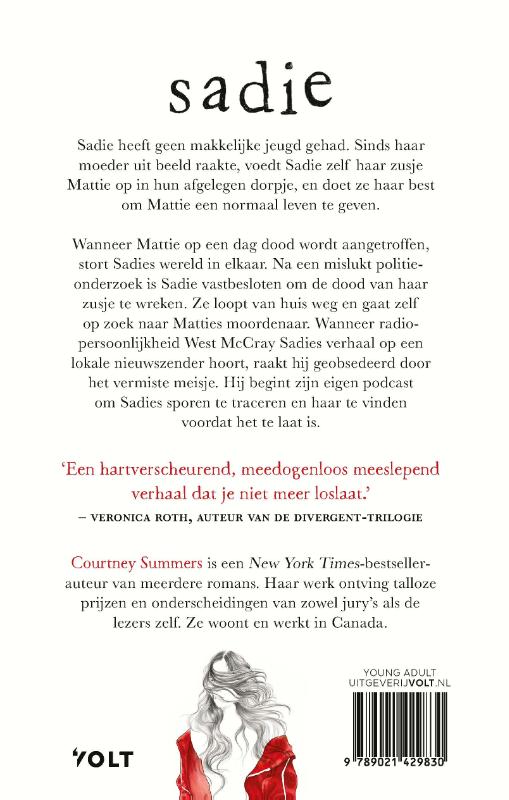Achterkant van Sadie