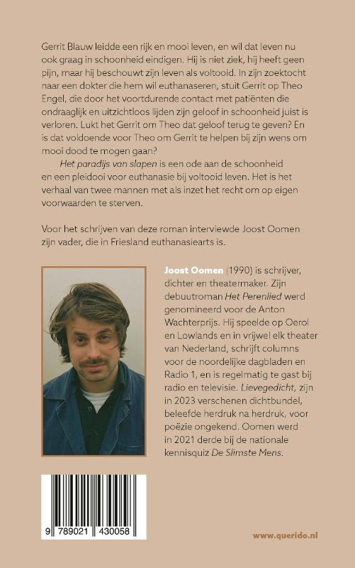 Achterkant van Het paradijs van slapen
