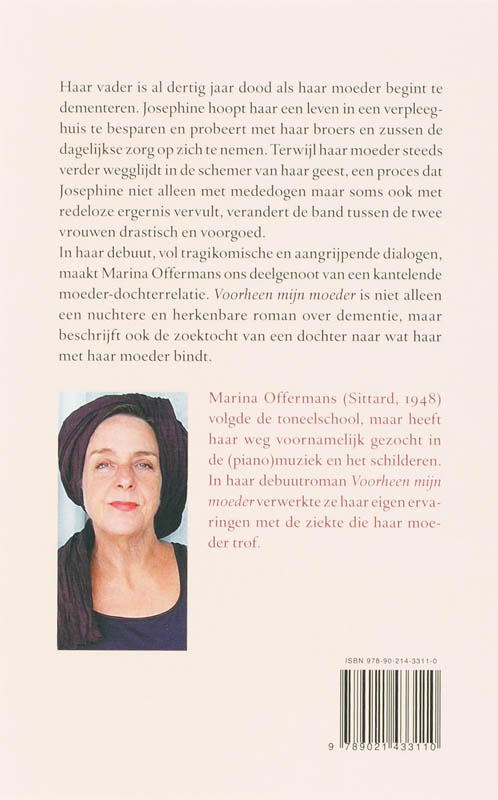 Achterkant van Voorheen mijn moeder