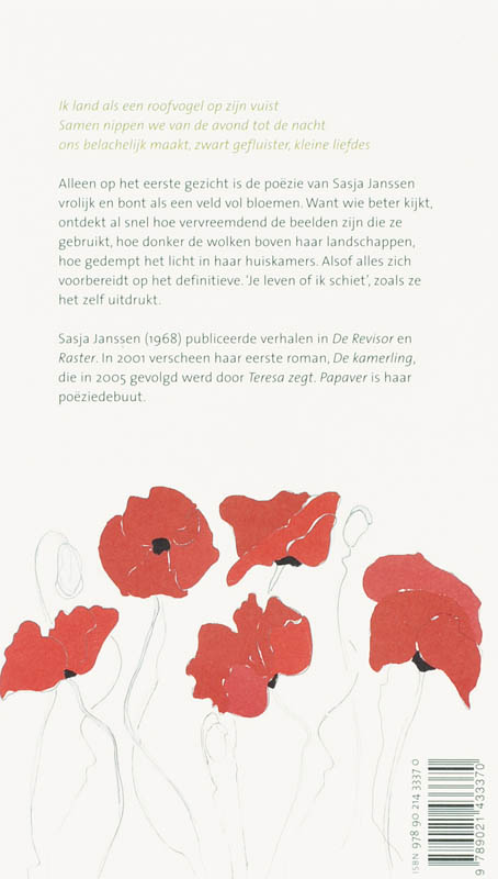 Achterkant van Papaver