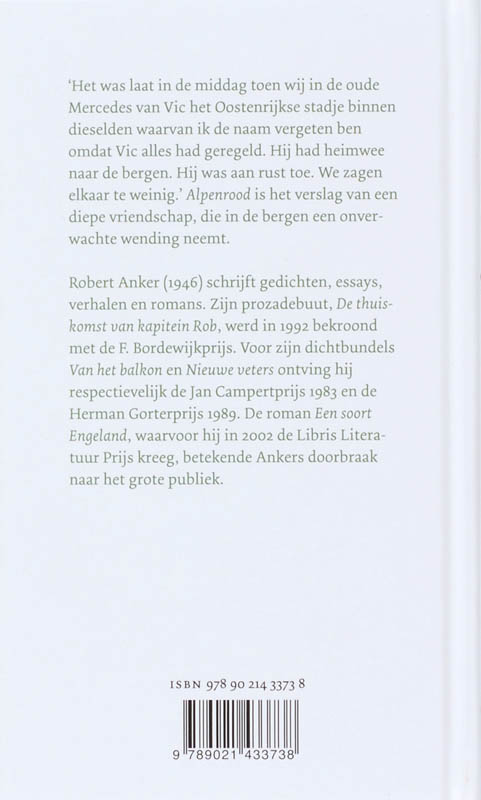 Achterkant van Alpenrood