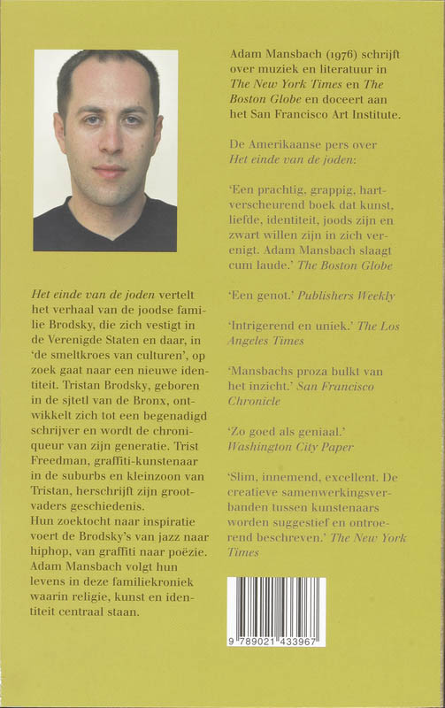 Achterkant van Het einde van de joden