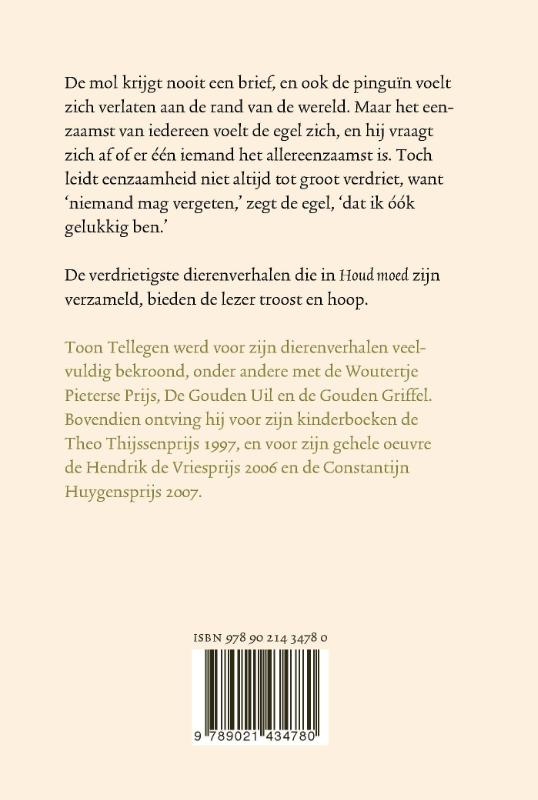 Achterkant van Houd moed