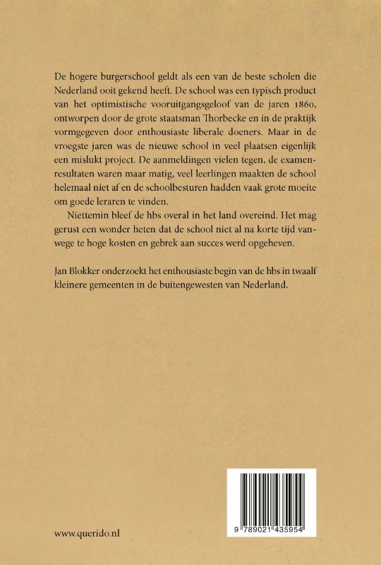 Achterkant van Het wonder van de hbs