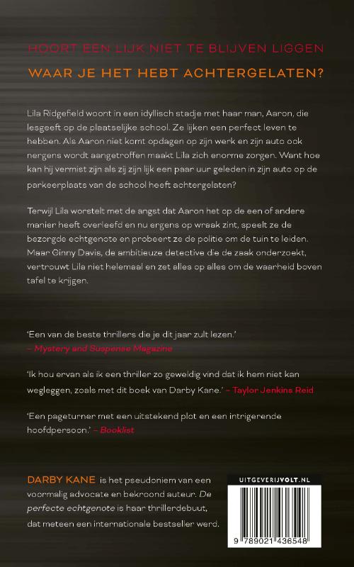 Achterkant van De perfecte echtgenote