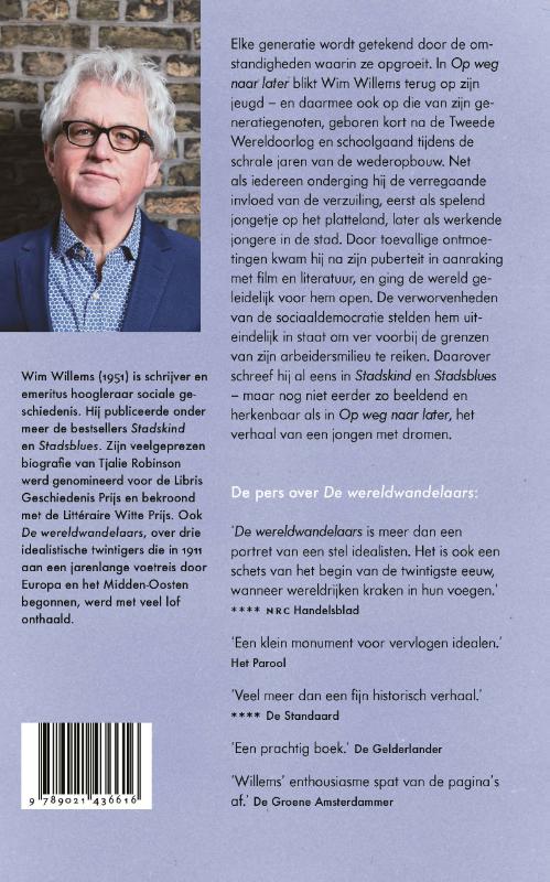 Achterkant van Op weg naar later