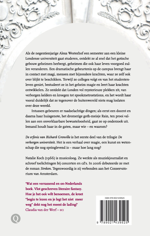Achterkant van De erfenis van Richard Grenville
