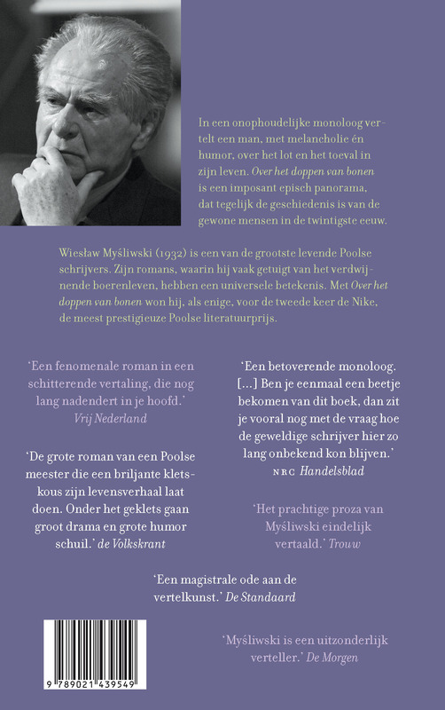 Achterkant van Over het doppen van bonen