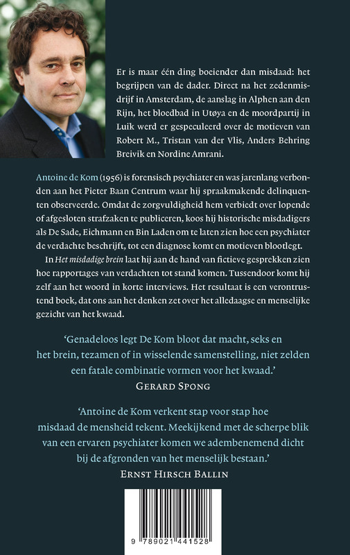 Achterkant van Het misdadige brein