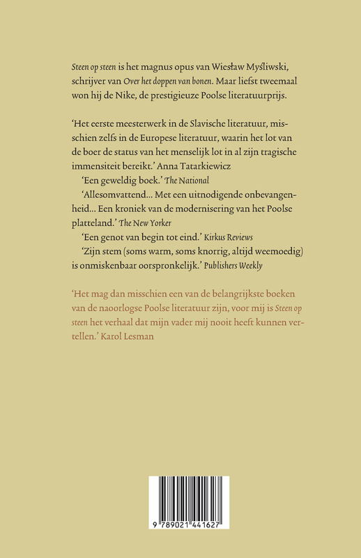 Achterkant van Steen op steen