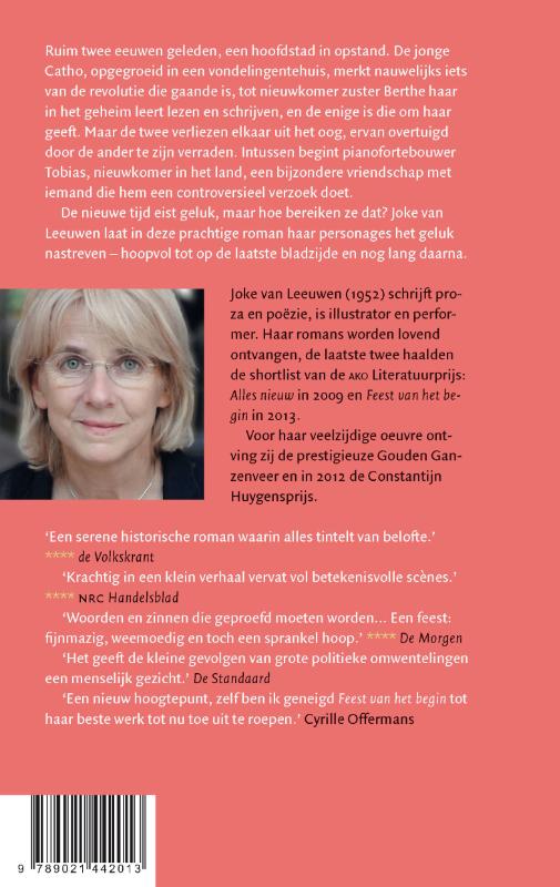 Achterkant van Feest van het begin