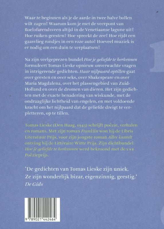 Achterkant van Haar nijlpaard optillen