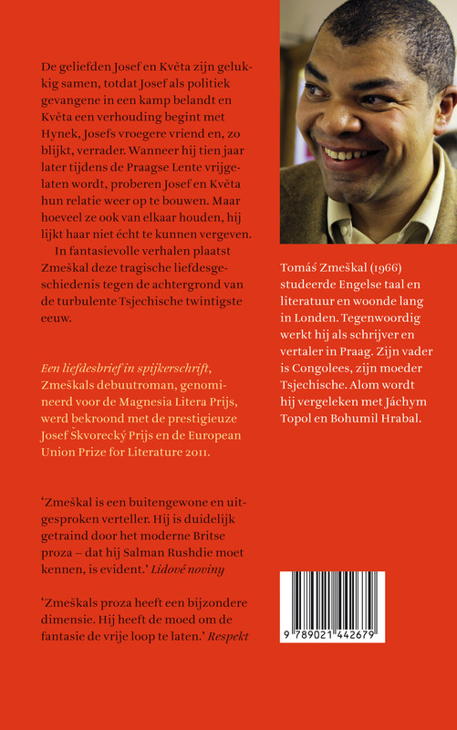 Achterkant van Een liefdesbrief in spijkerschrift