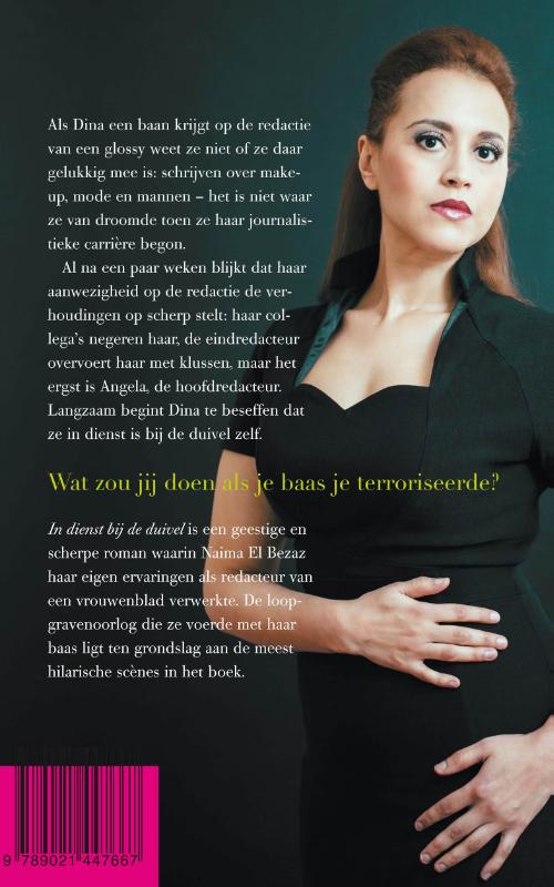 Achterkant van In dienst bij de duivel