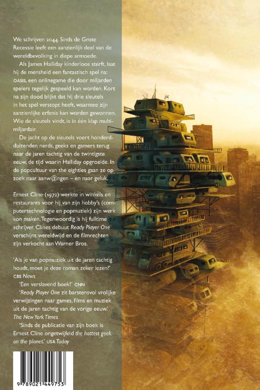 Achterkant van Ready player one