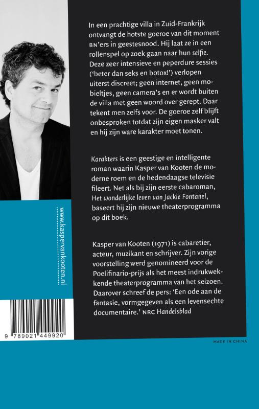 Achterkant van Karakters