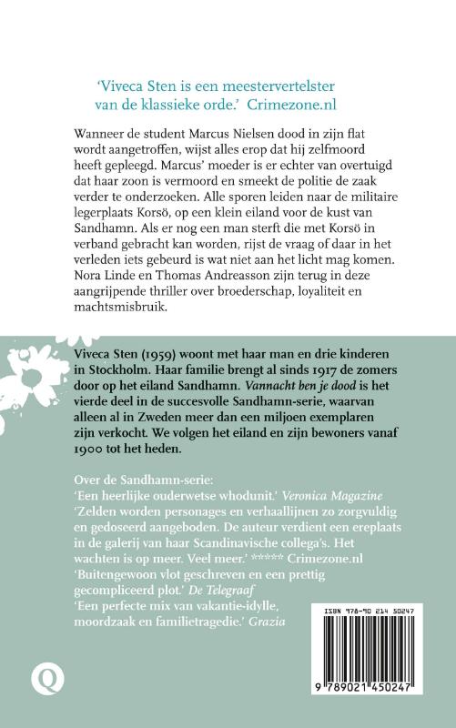 Achterkant van Vannacht ben je dood
