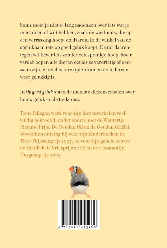 Achterkant van Op goed geluk